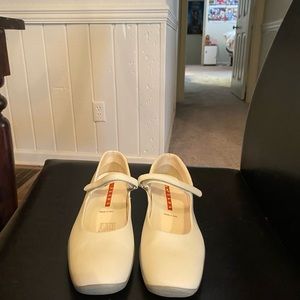 Prada white Mary Jane